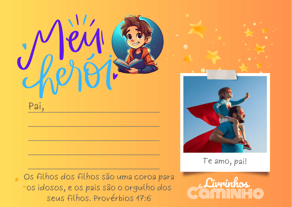 Cartão Dia dos Pais - Livrinhos do Caminho