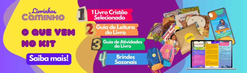 Banner de clube de assinatura do Livrinhos do Caminho