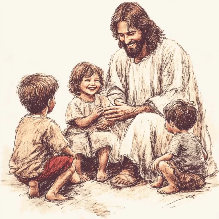 Jesus com crianças