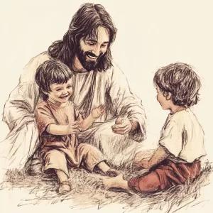 Crianças com Jesus