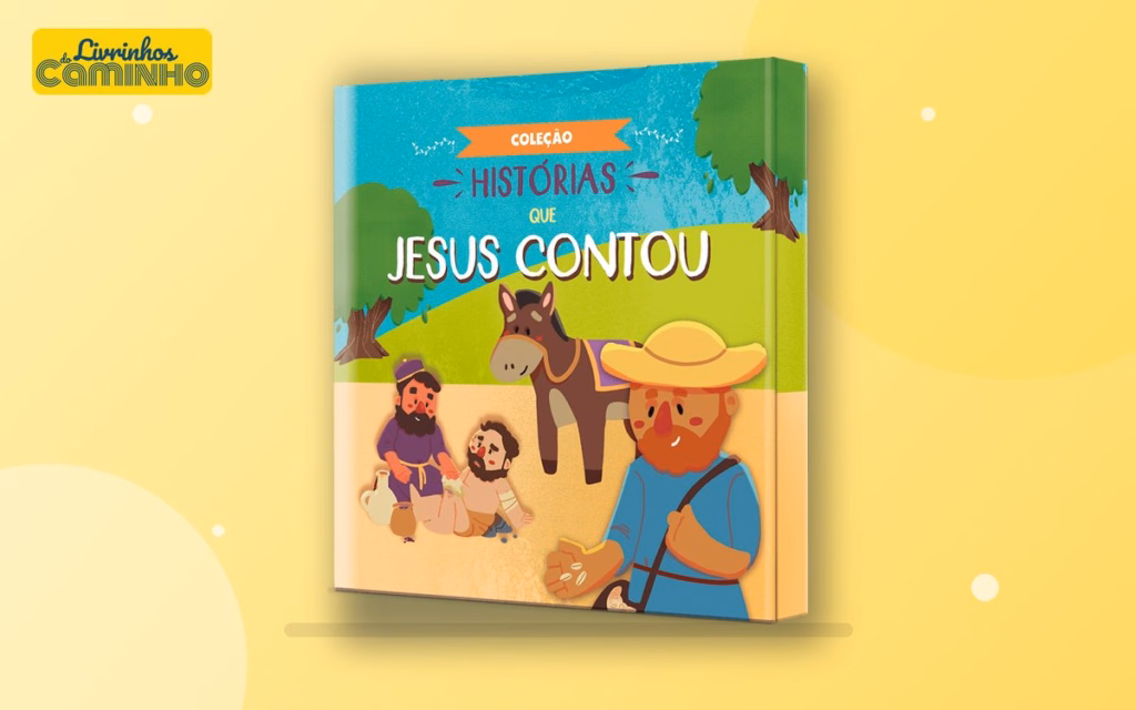 Capa do livro Coleção Histórias que Jesus Contou — box com 4 livros