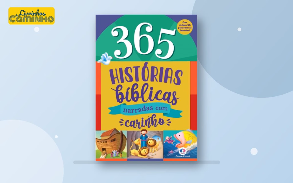 Capa do livro 365 Histórias Bíblicas Narradas com Carinho